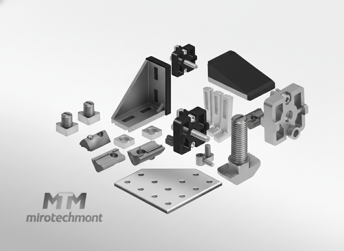 Spojovací materiál pro konstrukční modulární profily