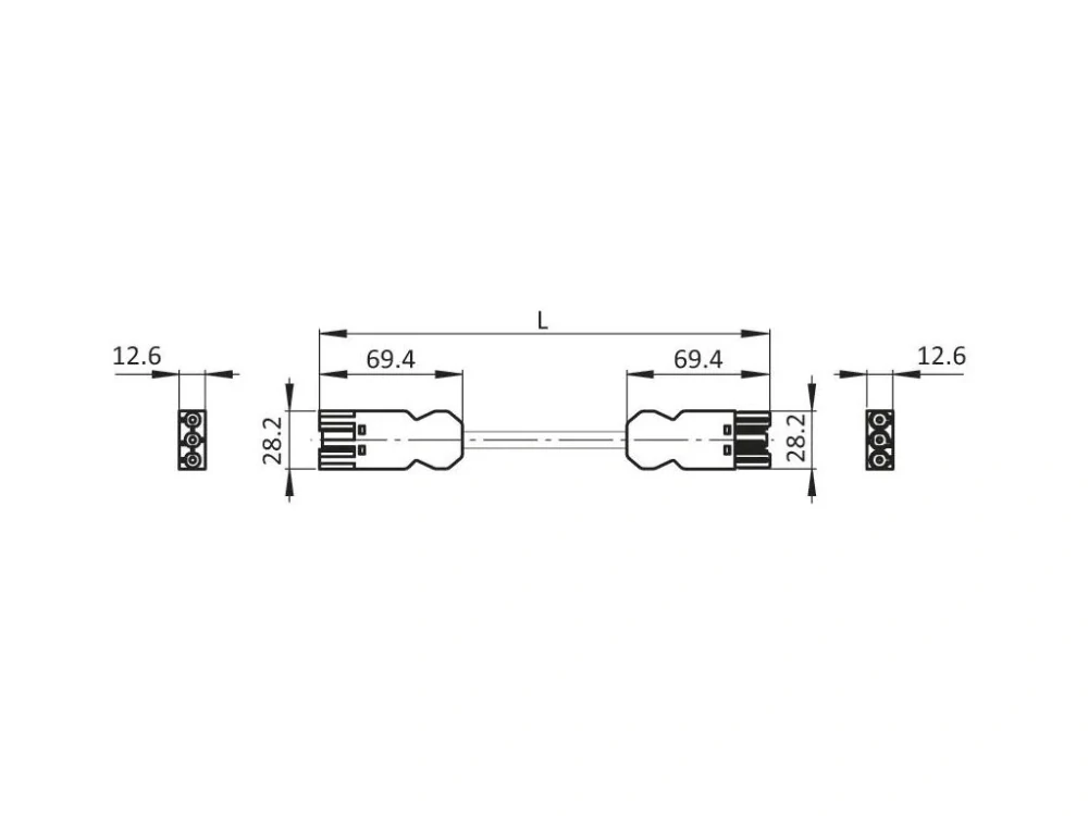 Kabel propojovací  GST18i3 pro modul F linky